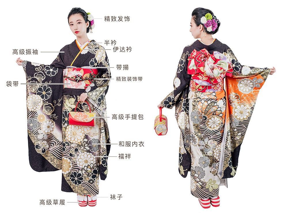 Luxury Silk Furisode Kimono Plan
