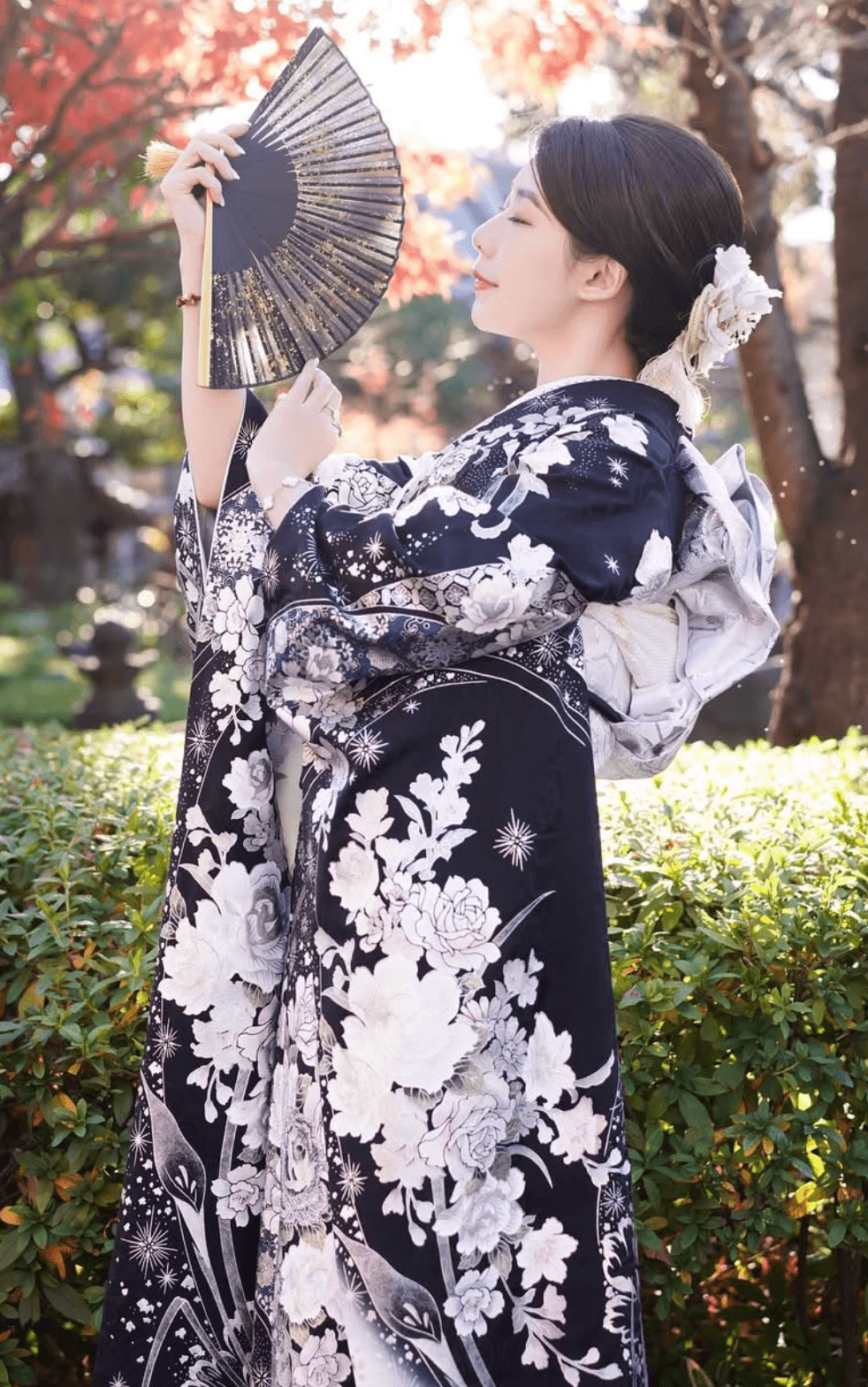 豪華正絹振袖(含髮型)